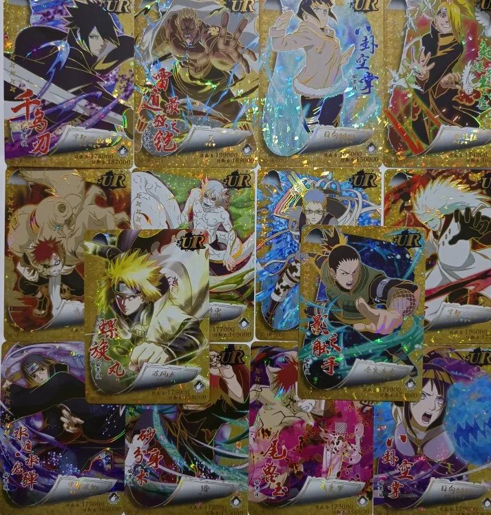 Карты-пазлы Наруто Five Bullet Ten MR визуально Потрясающие карты Will of Fire PR аниме