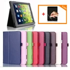 Чехол для планшета Samsung Galaxy Tab 2 10,1 P5100 P5110, 10,1 дюйма, чехол из искусственной кожи с подставкой, защитный чехол P5100 + пленка