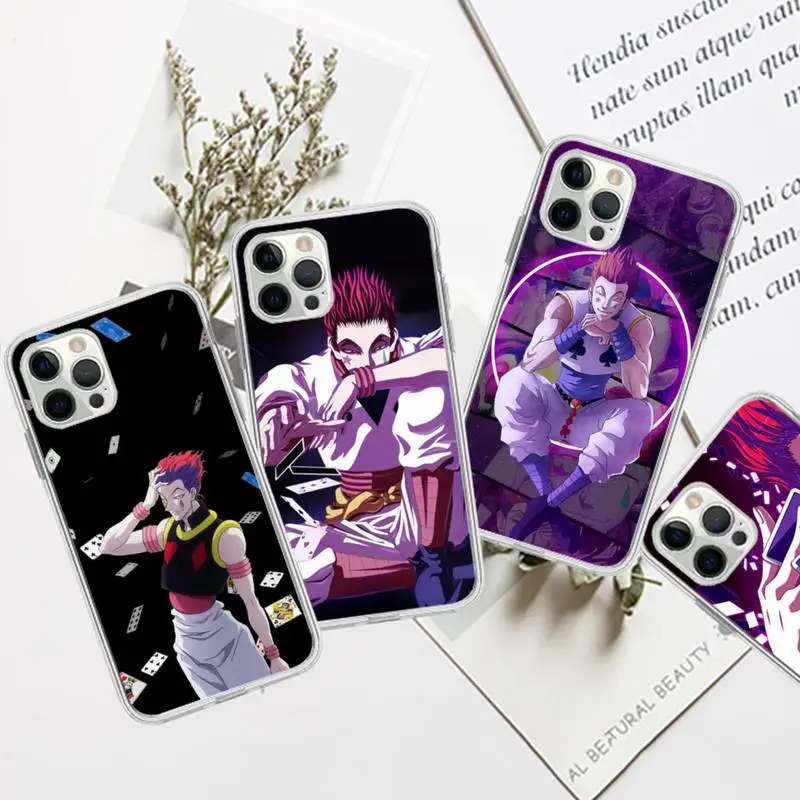 

Hisoka Anime hunter x hunter Phone Case for iPhone 11 12 13 Mini Pro Max 8 7 6 6S Plus X 5 SE 2020 XR XS Case shell