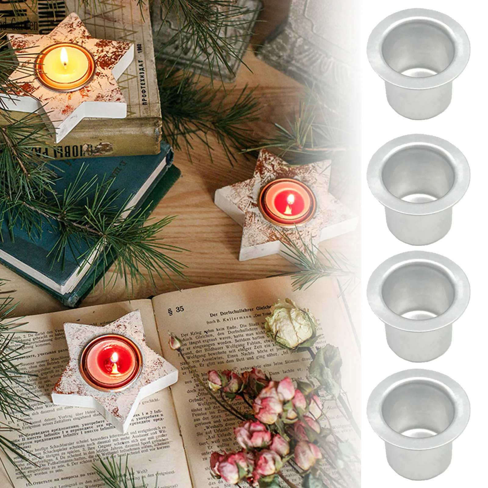 Inserts Creative Table Candles Tea Light Holder Candlestick