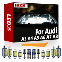 luckzhe for audi a3 8l 8v 8p a4 b5 b6 b7 b8 a5 a6 c5 c6 c7 a7 a8 d2 d3 canbus vehicle led interior map dome trunk light kit