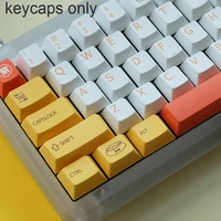 shiba inu corgi yellow red and white color matching compatible keycap with mechanical keyboard pbt 1046087980 sublimatio w6s9