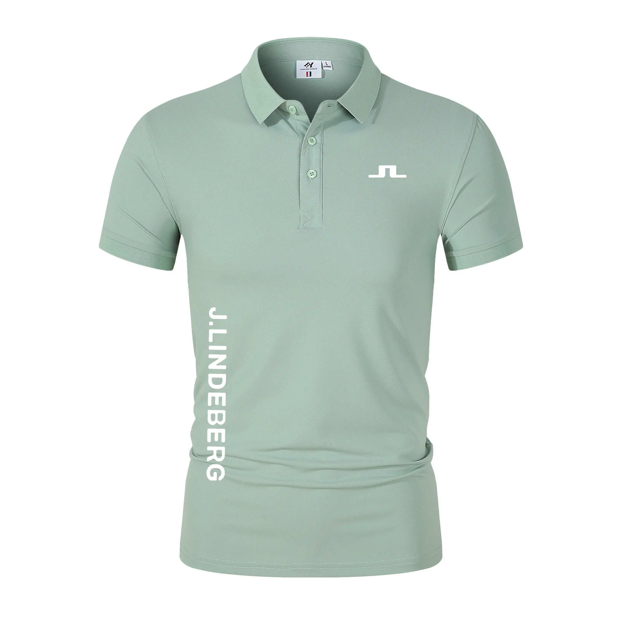 

Мужская футболка для гольфа J.LINDEBERG, модная повседневная футболка с коротким рукавом, спортивная одежда для гольфа, быстросохнущая дышащая футболка-поло, топы, весна/лето