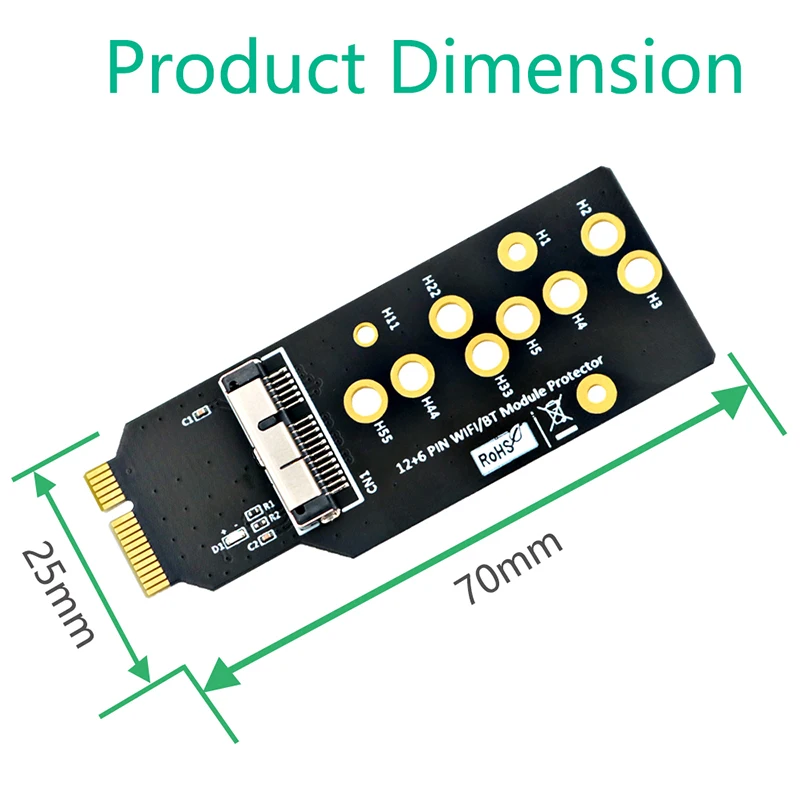 Новинка 12 + 6 контактов Wi-Fi Bluetooth адаптер для BCM94360CD BCM94331CD BCM94360CS BCM94360CS2 BCM943224PCIEBT2