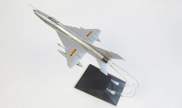 

1:72 ABS Static Simulation Fighter Aircraft model Air China F-7E Fighter Airlines Assembled airplane model Plane Assembly