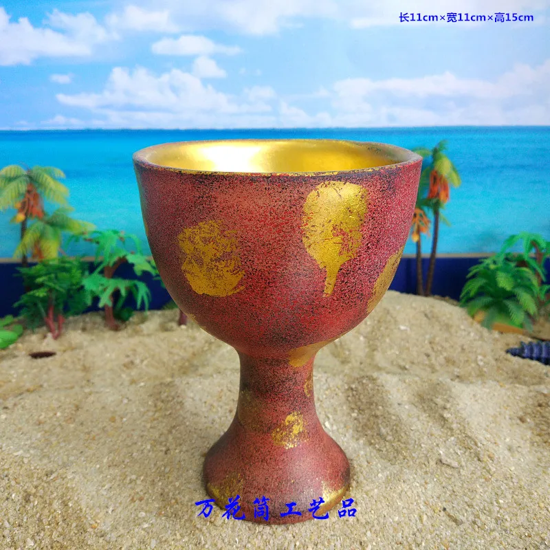 Fashion Indiana Jones Holy Grail Cup Resin Crafts Halloween Props Decorations Resin Decoration