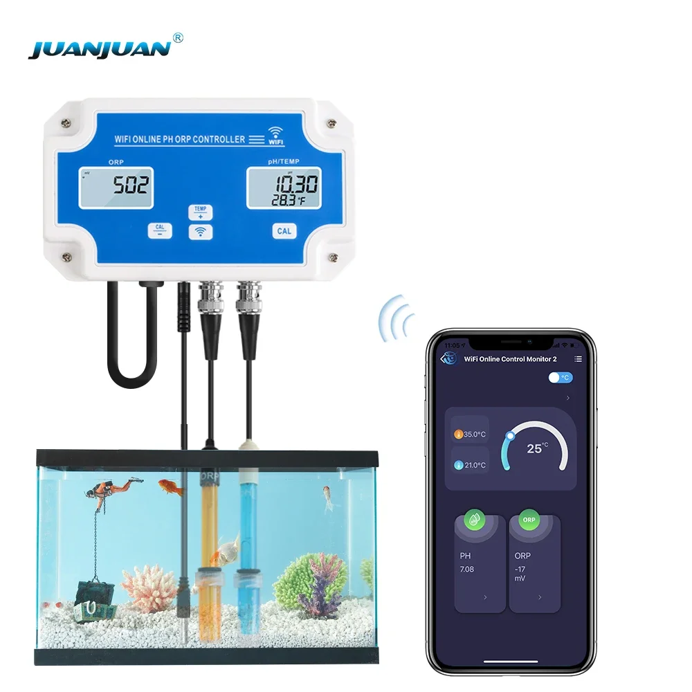 Лидер продаж 3 в 1 ЖК-дисплей Smart Tuya Wi-Fi измеритель ОВП W2839 контроллер мониторинга