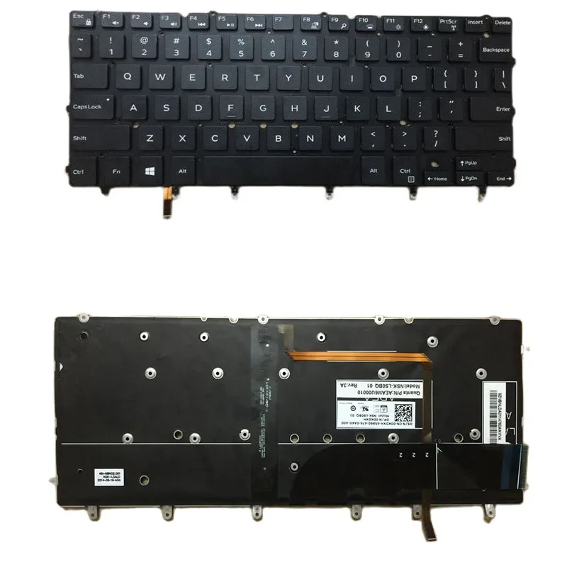 (95% Новинка) клавиатура с подсветкой для ноутбука DELL Inspiron XPS 13 7000 7347 7348 7352 7353 7359 15 7547