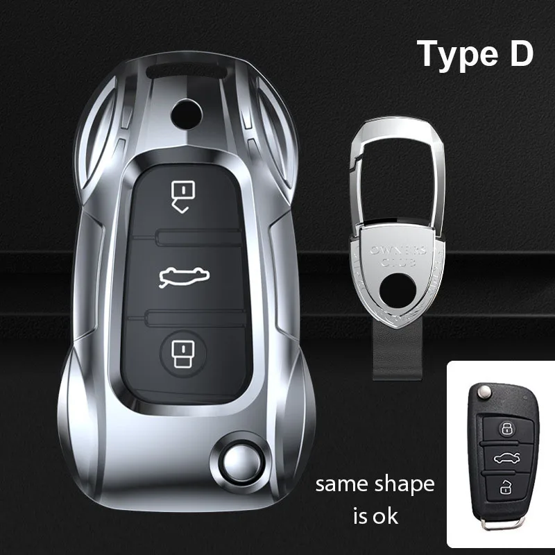 

Модный чехол для автомобильного ключа из цинкового сплава для Audi A3 A4 A5 A6 A7 A8 S4 S5 S6 S7 S8 C5 C6 C7 Q3 Q5 Q7 4M R8 TT TTS TFSI RS 8L 8V