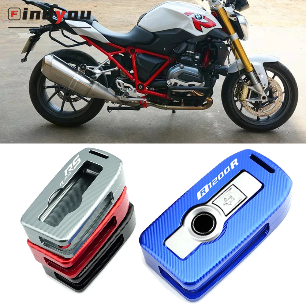 

Алюминиевый Чехол для ключа R1200 R RS для мотоцикла с ЧПУ, чехол для ключа, Защитная крышка для клапана шины для BMW R1200R R1200RS 2015-2019 2018 2017