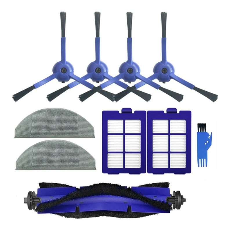 

10Pcs Accessories Kit For Eufy Robovac X8 Hybrid Robot Vacuum Cleaner Washable Main Side Brush Hepa Filter Mop Cloth