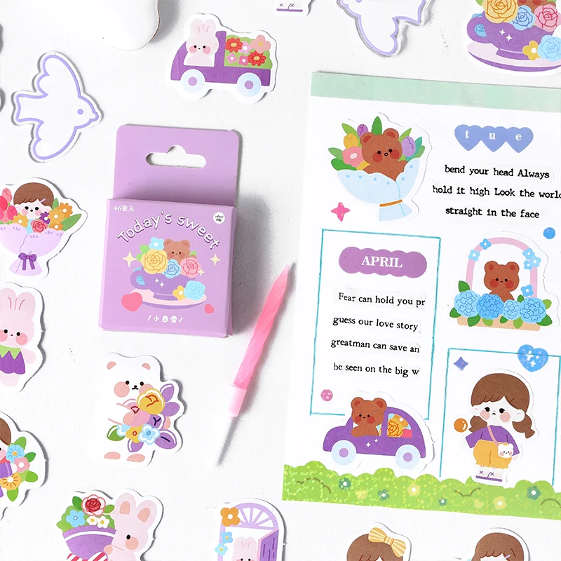 46 шт. Мультяшные наклейки для скрапбукинга сделай сам | Дом и сад