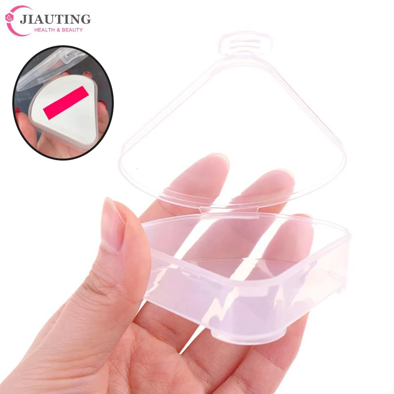 

1PCS Puff Box Case For Triangle Puff Triangle Transparent Cosmetic Bag Portable Travel Cosmetic Bags Cosmetic Brush Storage Case