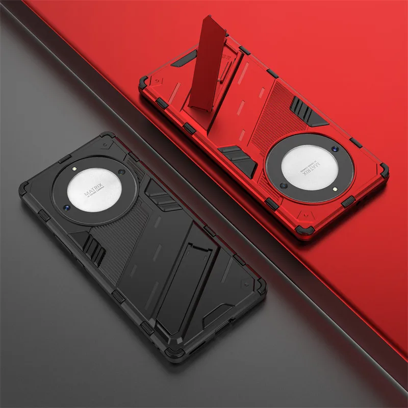 Для Honor X9A чехол X9B 5G Чехлы Броня PC подставка держатель противоударный ТПУ