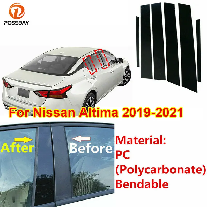 

Наклейка на Автомобильные стойки для окон и дверей для Nissan Altima 2019 2020 2021