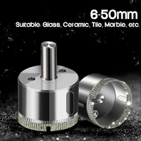 glass drill diamond coated core hole saw drill bits tool cutter for tiles marble glass granite drilling