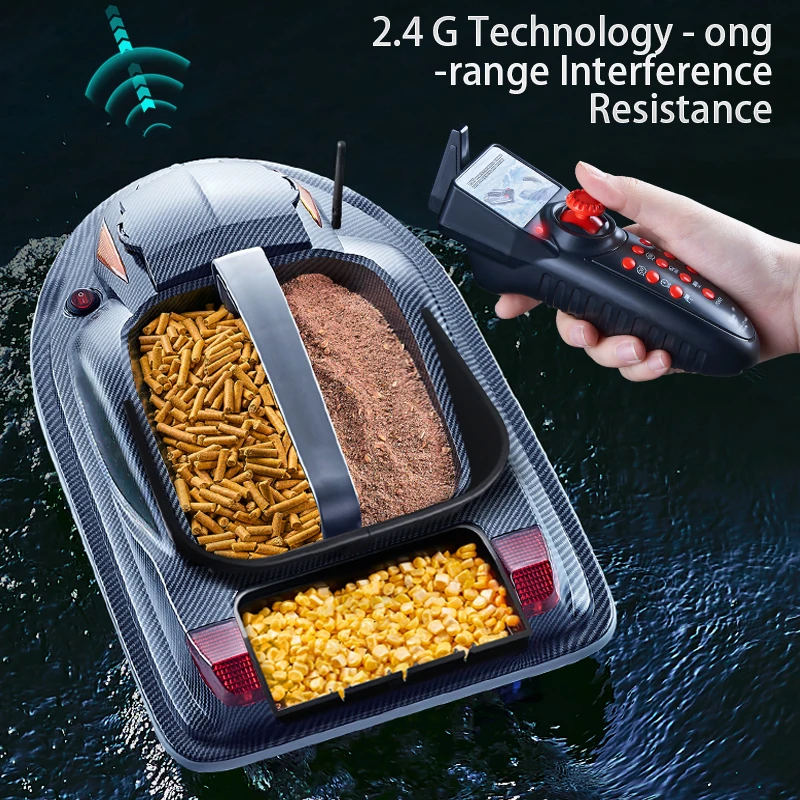 Фото Заводской двухмоторный сильный мощный 7 фунтов, тяжелая нагрузка 2,4G, радиоуправляемая приманка, лодка, подающий крючок, ночник, лодки, лодки, рыболовные корабли №3