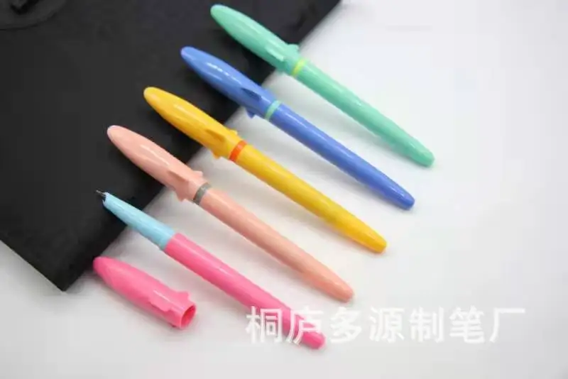 New Plastic Pen Advertising Gift Office Pen 10 Mixed Colors