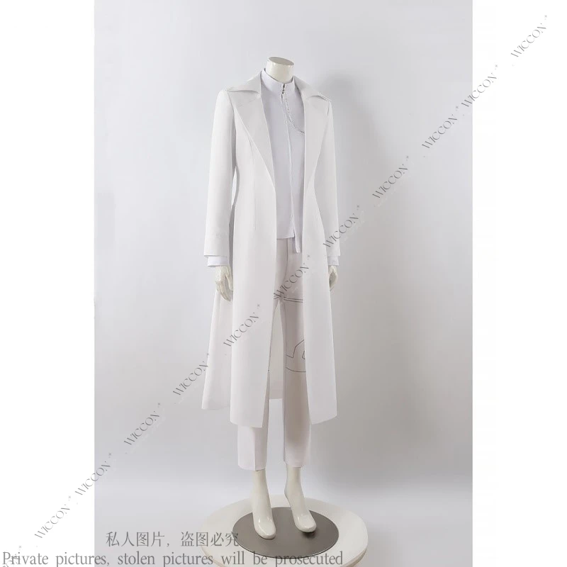 Ivan Alien Stage Round6 Косплей Костюм Парик Пальто + Нижнее пальто Брюки Пояс Цепочка Аниме