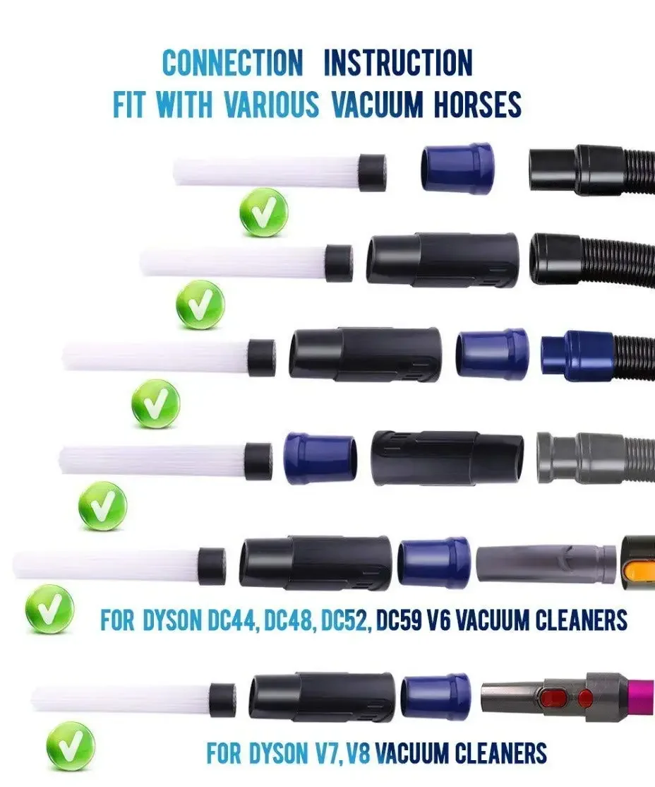 Новый инструмент для очистки набор щетки-адаптера пылесоса Dyson V7 V8 V10 V6 DC35 DC61 DC62
