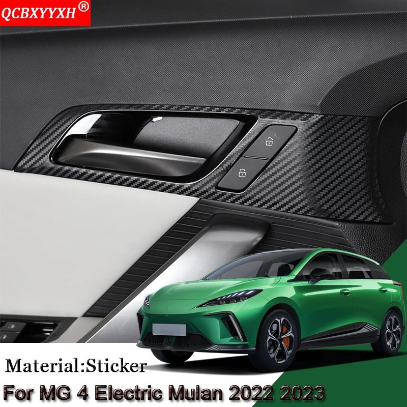 

Car Interior Sticker Fit For MG 4 Electric Mulan 2022 2023 Center Console Panel Sticker Lifting Window Panel Gear Box Protective