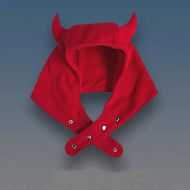 K3NF Мужчины Женщины рог HAP HAT HALLOWEEN COSPLAY OUTER Ветропроницаемые уши защищает шляпу