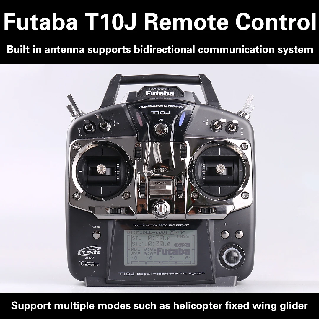Фото Оригинальная Futaba T10J 10J с R3008SB принимает 10-канальную радиосистему 2,4 ГГц для радиоуправляемого вертолета для модели R/C №1