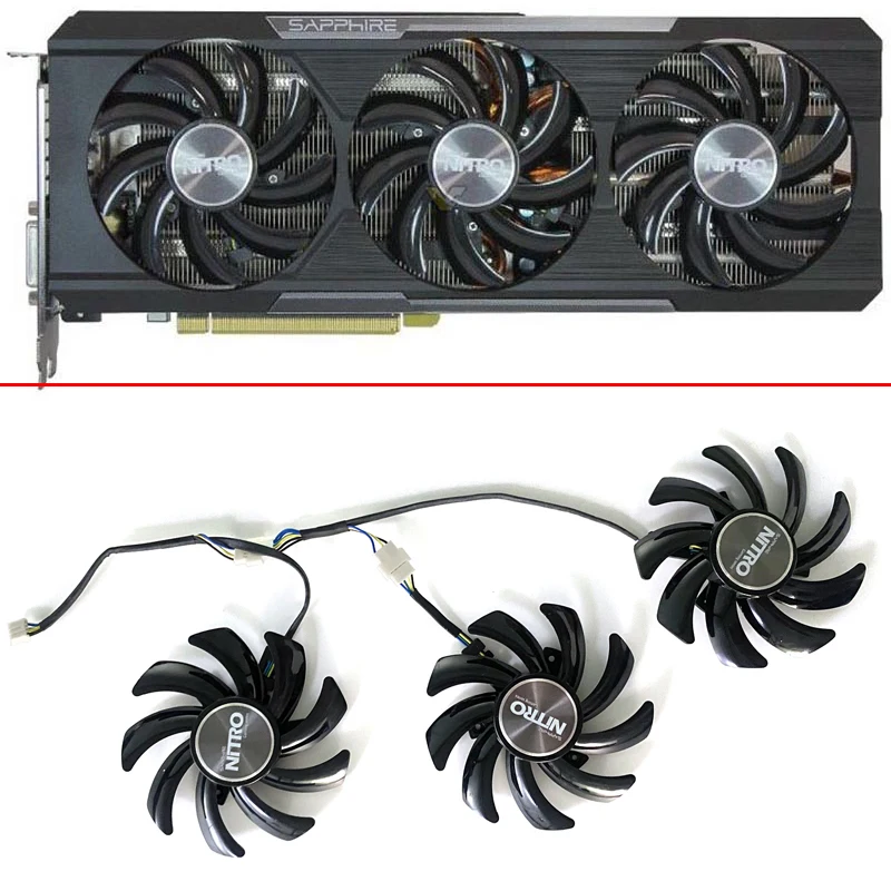 Охлаждающий вентилятор 85 мм 4PIN FDC10H12S9-C R9 390X GPU для Sapphire Radeon Nitro 280X 290 290X 390 Tri-X