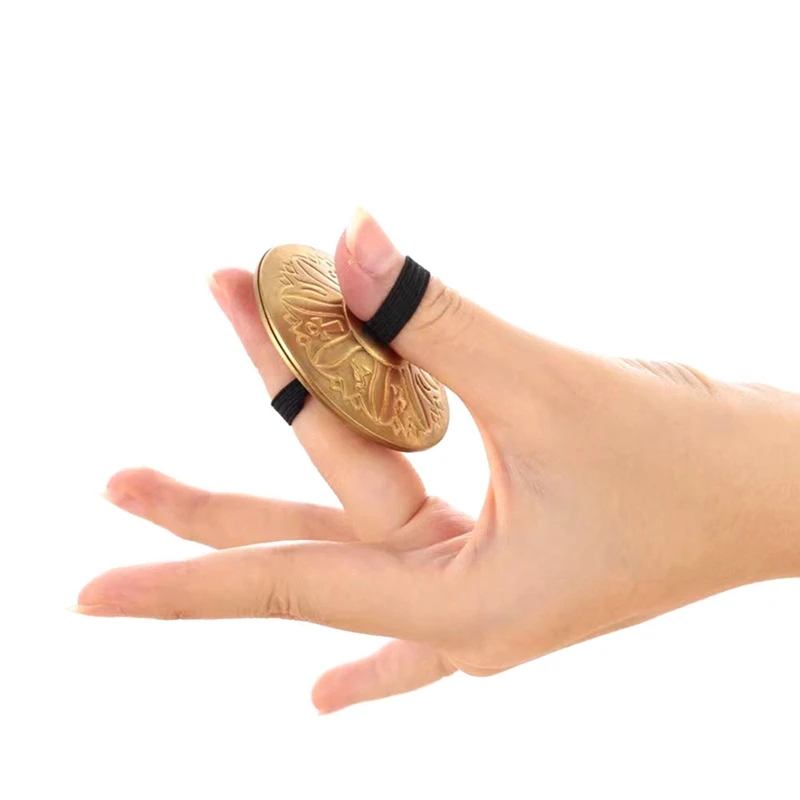 Пальцевые тарелки ручные для танца живота Zills с резинкой ударный музыкальный