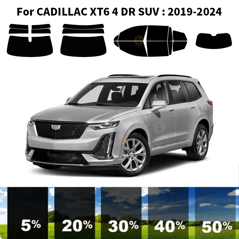 

Precut nanoceramics car UV Window Tint Kit Automotive Window Film For CADILLAC XT6 4 DR SUV 2019-2024