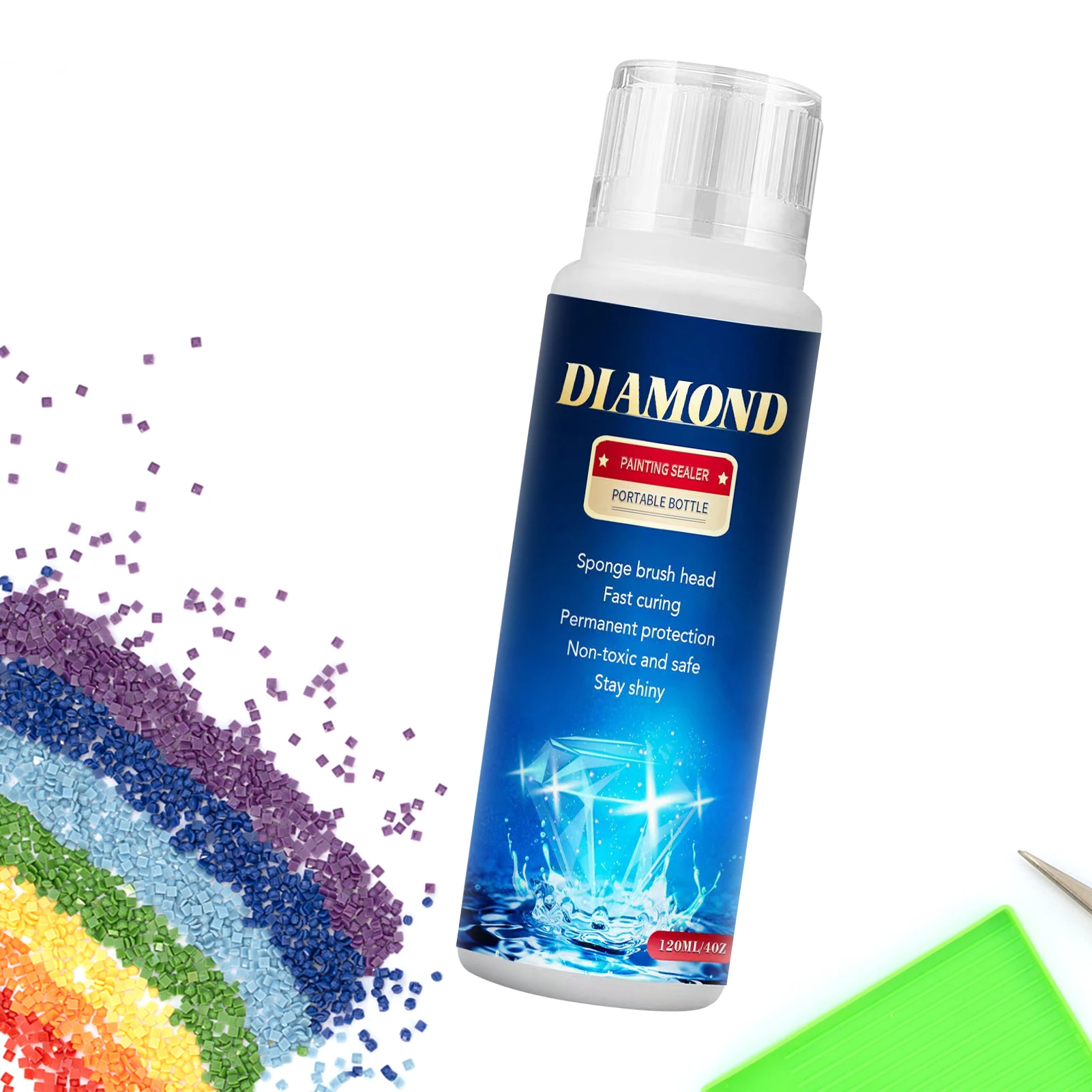 Diamond-Painting Sealer Diamond-Painting Sealer Fast-Drying Permanent Hold And Shine Diamond-Painting Glue For 5D