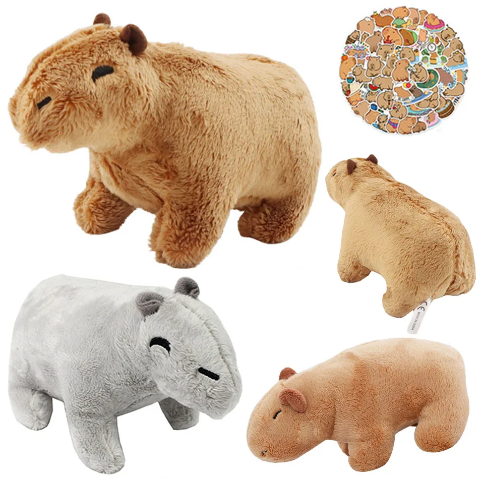 

Игрушка плюшевая капибара 18/30 см, имитация домашних животных, пушистая кукла чудесная, мягкая игрушка-Зверюшка, детский подарок