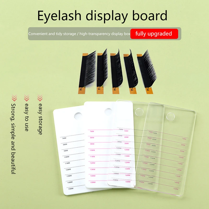 

Acrylic Eyelash Board Eyelash-Tray Palette Eyelash Tray Strip Stand Individual Eyelash Extensions Hand Plate Lash Pallet Holder