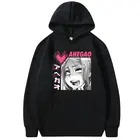 Женская одежда Hentai, худи в готическом стиле с японским аниме, классические черные толстовки с рисунком