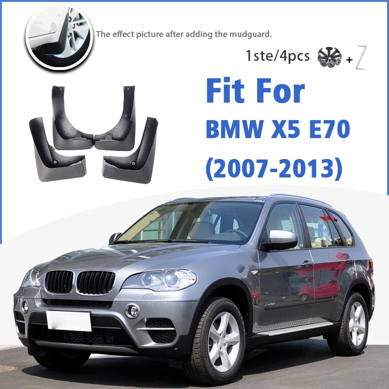

Брызговик для BMW X5 E70 2007-2013 спереди и сзади 4 шт. Брызговики автомобильные аксессуары брызговик Fender 2008-2010 2011 2012