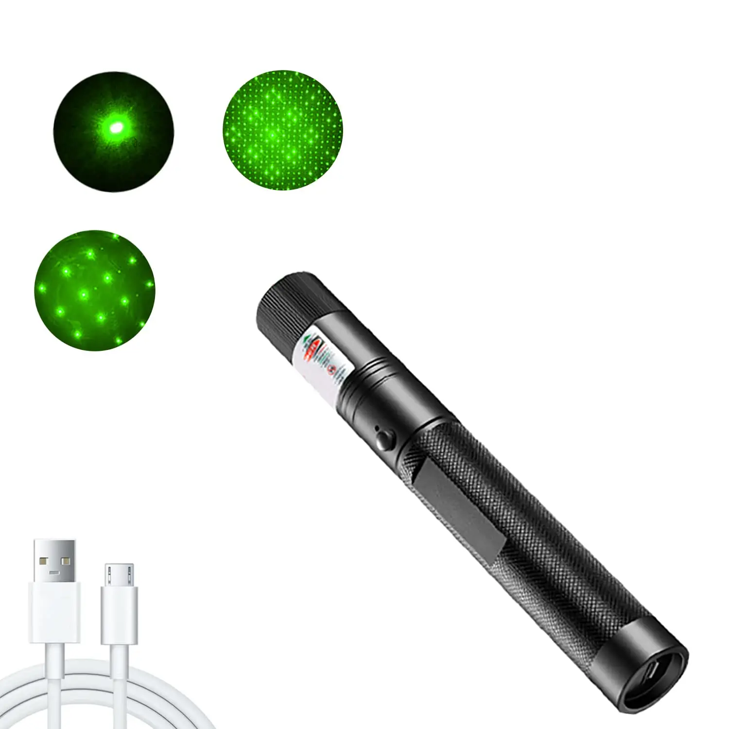 

Green Laser Pointer- 10000m USB Charging Built-in Battery Lazer Torch High Powerful Single Starry Burning Match Hunting Optics