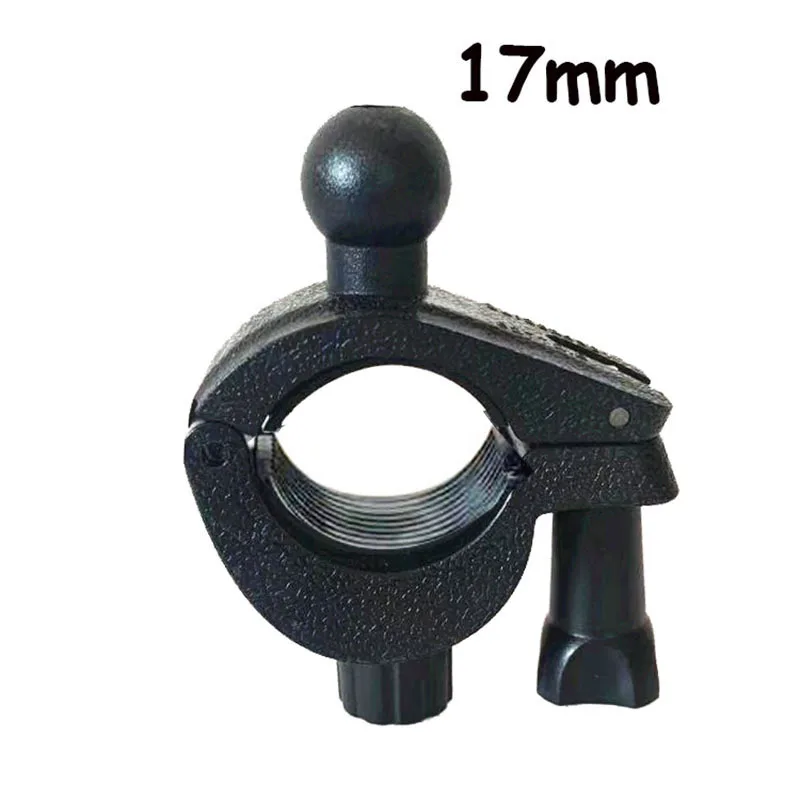 

Черный зажим на руль велосипеда мотоцикла с шариковой планкой 17 мм крепление для камеры для GOPRO Крепление для телефона держатель
