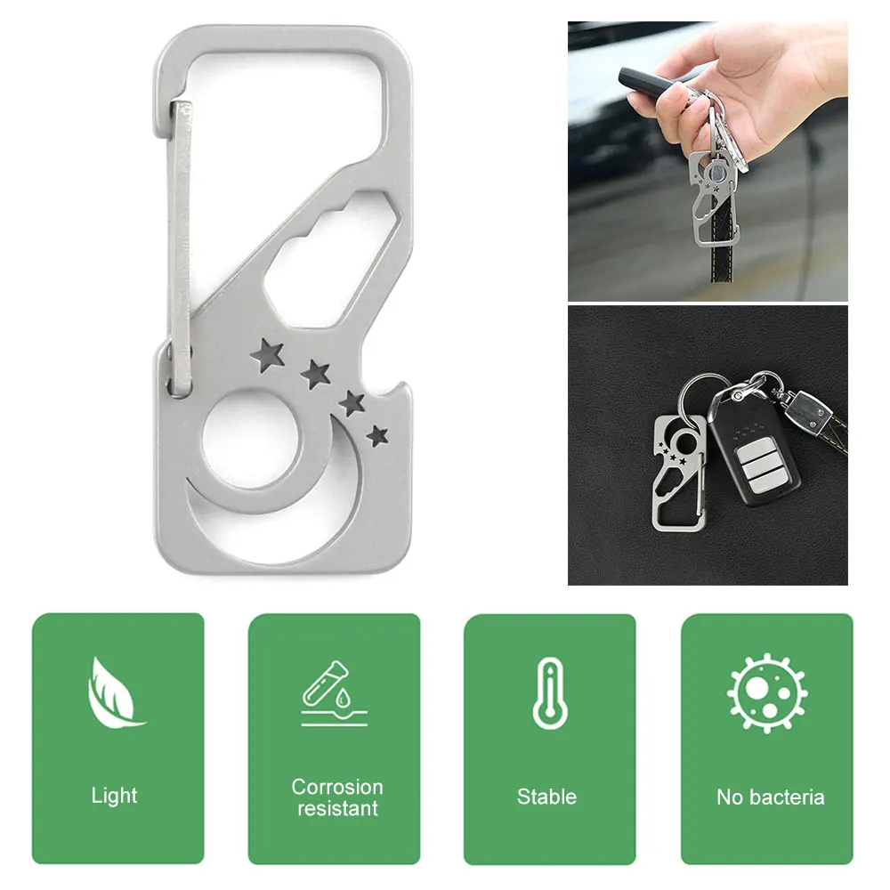 

Multifunctional Keychains Multitool Retractable Key Ring Chain Keyring Hexagonal Wrench for Camping Outdoor Women Men Fishing