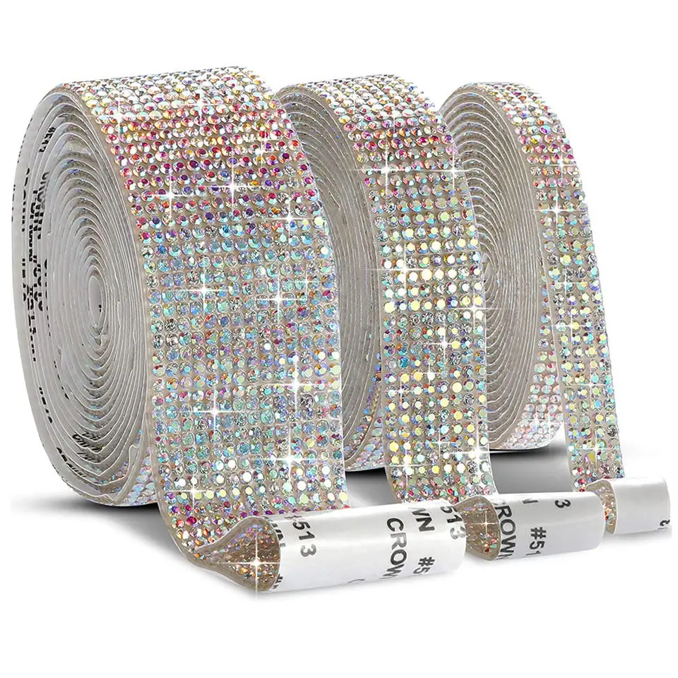 

Rhinestones Tape Resin Crystal Rhinestones Trimming Wedding Rhinestone Ribbon for DIY Shoes Banding Garment