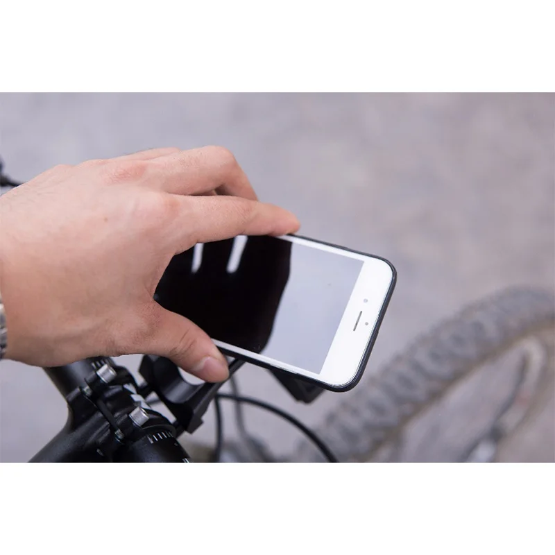 Крепление для компьютера на горном велосипеде телефона и GPS с двойным зажимом