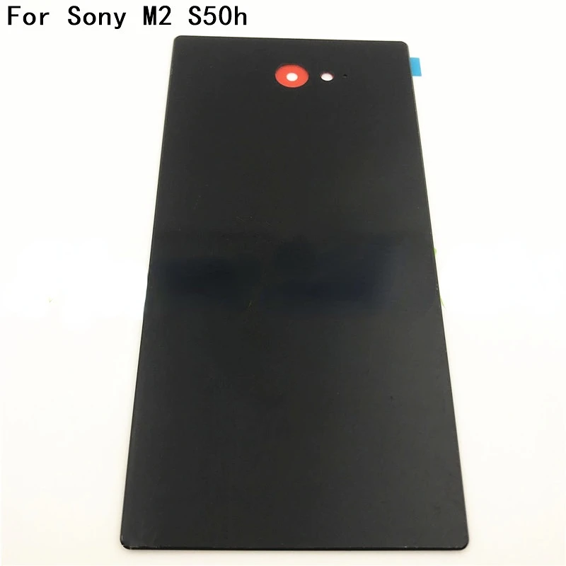 

Новинка 4,8, запасные части для аккумуляторной крышки Sony Xperia M2 S50h Dual D2302 D2305, задняя крышка батарейного отсека, корпус + логотип