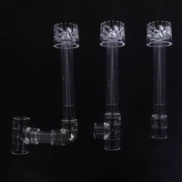 2022jmt aquarium skimmer acrylic lily pipe spin surface inflow aquarium water plant filter cleaning tool fish tank accessories
