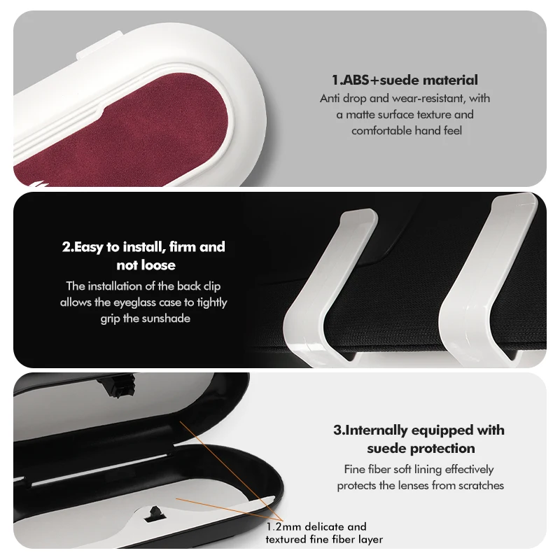 Автомобильный солнцезащитный козырек держатель для солнцезащитных очков легкий