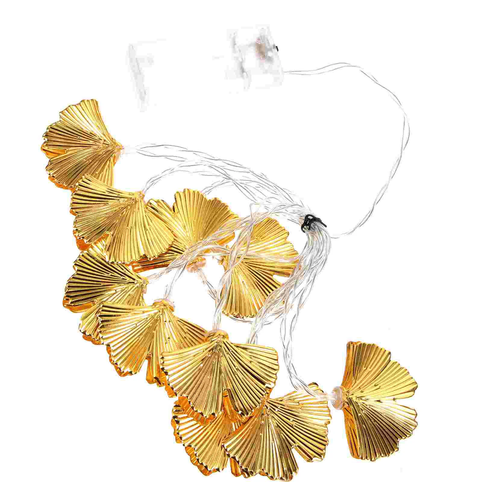 

1 String of Beautiful String Light Leaf Shaped Pendants Outdoor Lights Backyard Decors
