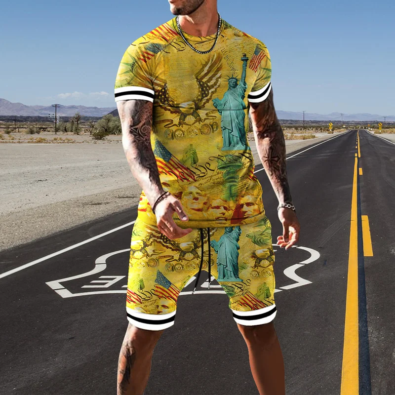 Tshirts For Men Summer  Sleeves Casual Printed Short  Men's Fashion Clothing Discountbags   Cheap