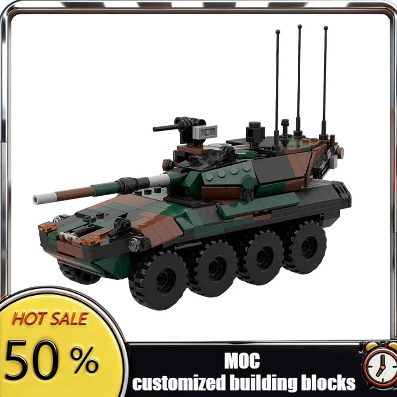 Фото Набор для сборки танка Centauro 2 (680 деталей), модульный конструктор MOC, креативный дизайн, развивающая игрушка для мальчиков, подарок на день рождения №1