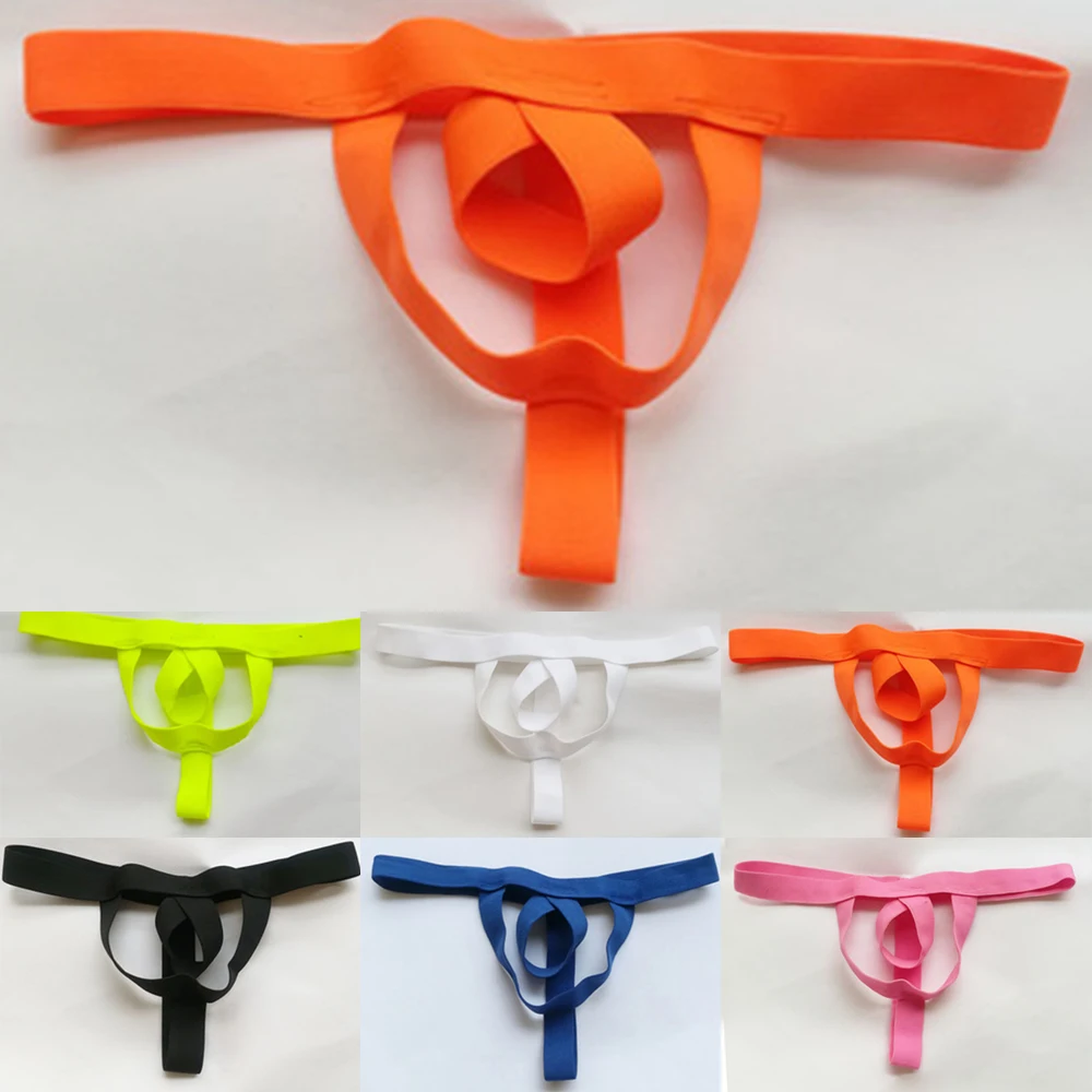 

Free Size Men Sexy String High Elasticity Underwear Thongs T-back Open Front Intimate Gay Brief Underpants 6 Color