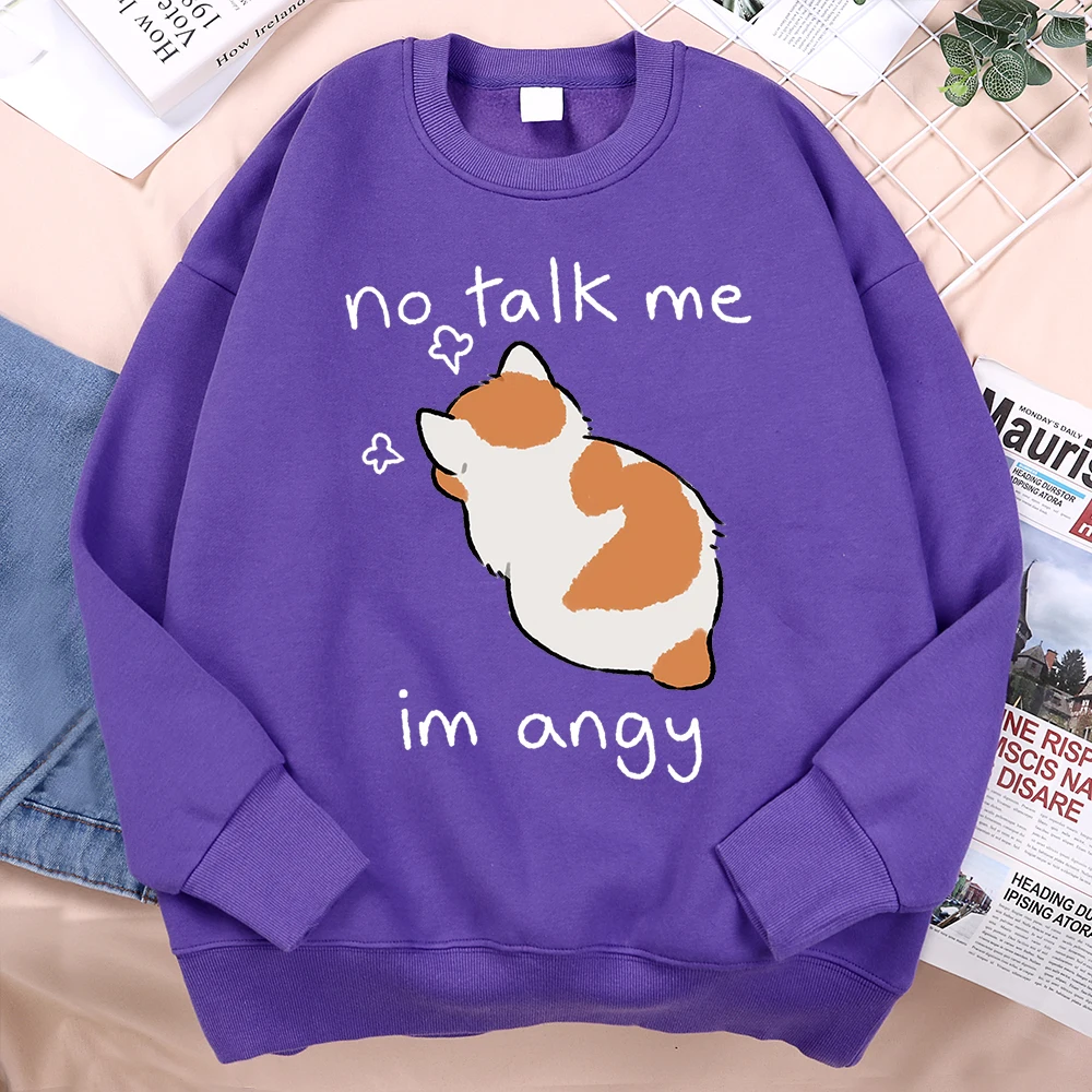 Мужская и женская толстовка с принтом Teekossc No Talk Me I Anay