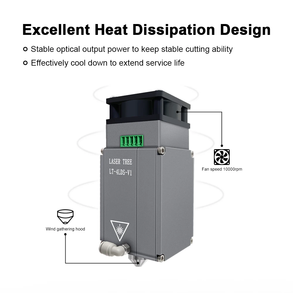 Лазерное Дерево 20 Вт лазерный модуль с оптическим питанием и воздушной
