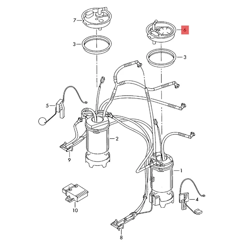 Фланец двигателя автомобиля и топливный фильтр для Volkswagen Touareg 3 0 л 6 V6 аксессуары